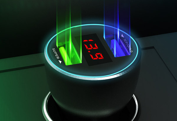 Универсално зарядно за кола с функция бързо зареждане