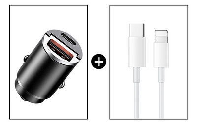 Mini autós töltő két USB porttal