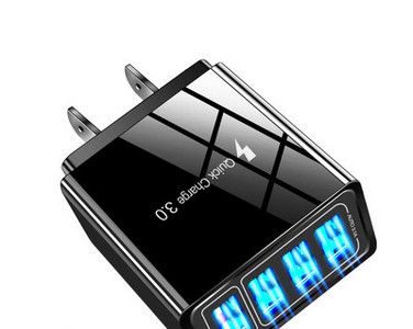 Hálózati töltő 4 USB porttal mobiltelefonhoz