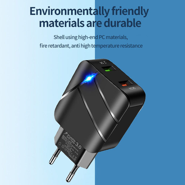 Мрежово зарядно устройство за бързо зареждане