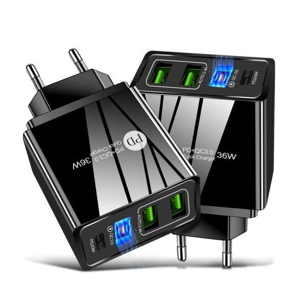 Мрежово зарядно с USB порт