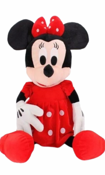 Играчка Minnie and Mickey - Disney, Плюшена, Червена рокля, 30 см