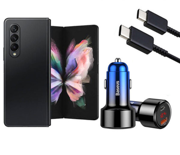  25W бързо зарядно за кола с цифров дисплей 