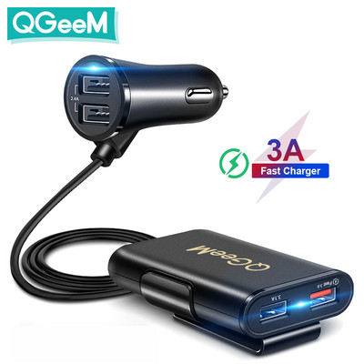 Φορτιστής αυτοκινήτου QC3.0 γρήγορη φόρτιση με θύρα 4USB