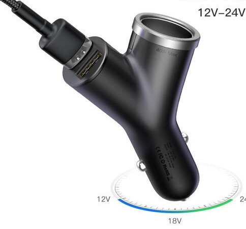 Punjač sa USB priključkom i upaljačem