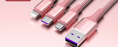 Cablu pentru incarcare rapida cu USB - Type c, Lightning, Micro