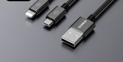 Cablu pentru incarcare rapida cu USB - Type c, Lightning, Micro