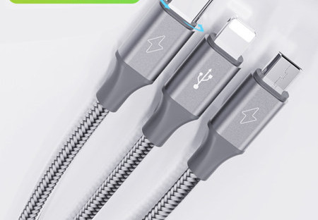 Καλώδιο γρήγορης φόρτισης με USB - Type c, Lightning, Micro