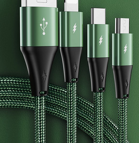 Καλώδιο USB για μεταφορά δεδομένων και φόρτιση 3 σε 1