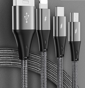 Καλώδιο USB για μεταφορά δεδομένων και φόρτιση 3 σε 1