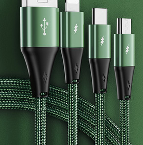 Καλώδιο USB για μεταφορά δεδομένων και φόρτιση 3 σε 1