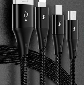Καλώδιο USB για μεταφορά δεδομένων και φόρτιση 3 σε 1