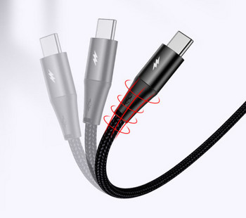USB кабел за пренос на данни и зареждане 3в1 