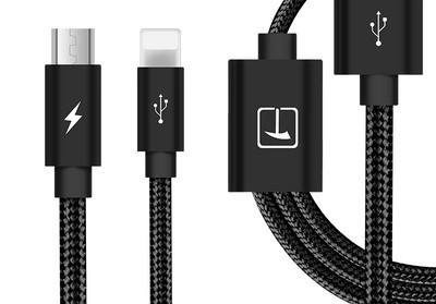 Καλώδιο USB για μεταφορά δεδομένων και φόρτιση 3 σε 1
