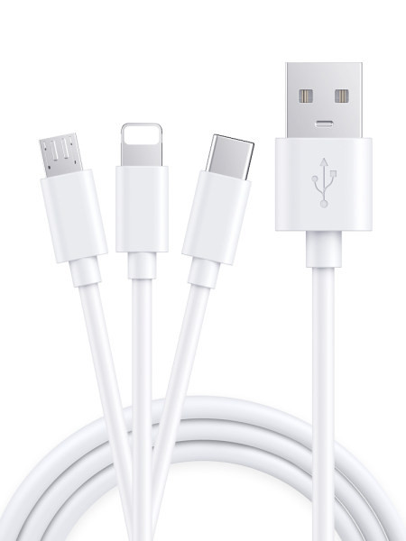 Кабел за данни и зареждане на телефон три в едно или две в едно - бързо зареждане 