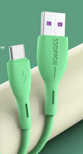 Καλώδιο USB σιλικόνης Type -c για γρήγορη φόρτιση