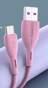Καλώδιο USB σιλικόνης Type -c για γρήγορη φόρτιση