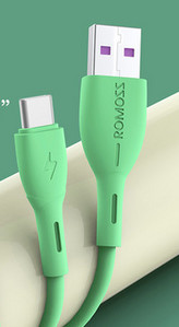 Καλώδιο USB σιλικόνης Type -c για γρήγορη φόρτιση