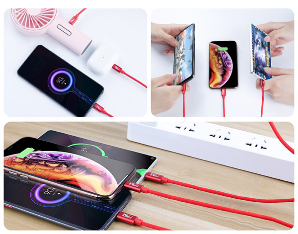 Καλώδιο δεδομένων και φόρτιση τηλεφώνου 3 σε 1