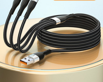 Универсален кабел 3в1 за зареждане и пренос на данни