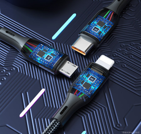 Καλώδιο γενικής χρήσης 3 σε 1 για φόρτιση και μεταφορά δεδομένων