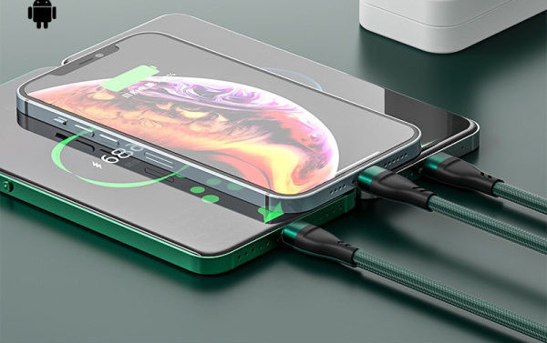 Καλώδιο 3 σε 1 για φόρτιση και μεταφορά δεδομένων για φορητή συσκευή