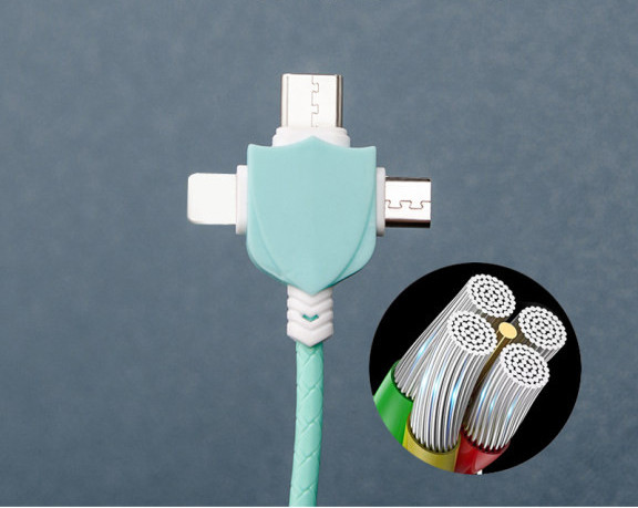 Кабел за данни 3 в 1- бързо зареждане