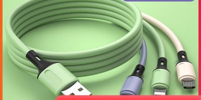 Многофункционален кабел за бързо зареждане -Type c,Lightning,Micro