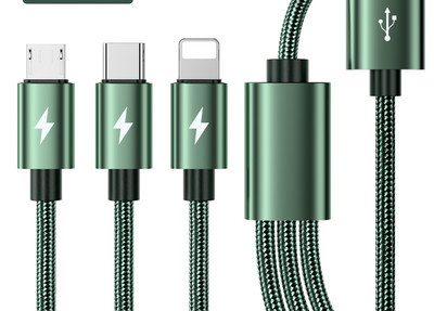 3 az 1-ben kombinált kábel adatátvitelhez vagy telefon töltéshez