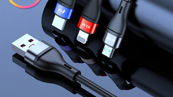 Cablu USB 3in1 pentru incarcare rapida - Tip c, Lightning, Micro