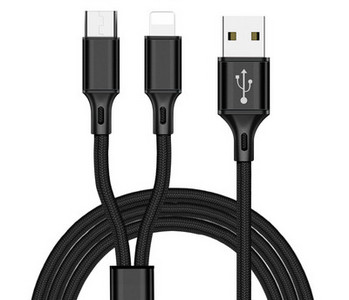 Cablu universal pentru încărcarea unui dispozitiv mobil - Micro USB, Type C, Lightning