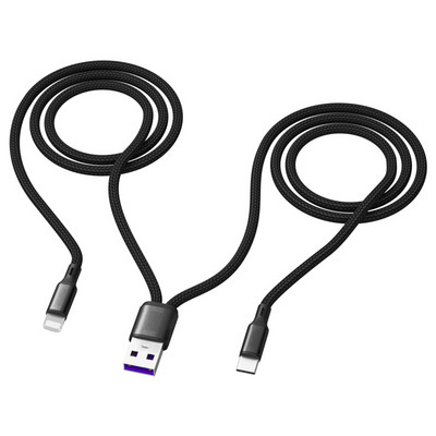Cablu universal pentru încărcarea unui dispozitiv mobil - Micro USB, Type C, Lightning