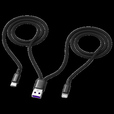 Cablu universal pentru încărcarea unui dispozitiv mobil - Micro USB, Type C, Lightning