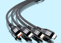 Συνδυασμένο καλώδιο USB για γρήγορη φόρτιση Type c, Lightning, Micro