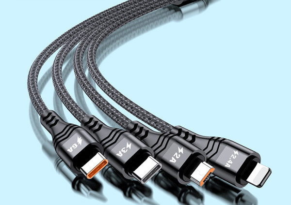 Cablu USB combinat pentru încărcare rapidă de tip c, Lightning, Micro