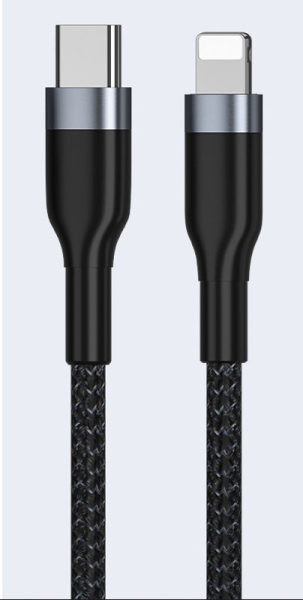 Кабел за зареждане тип Type C и Lightning и пренос на данни