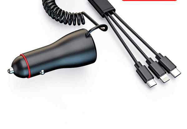 65 W kombinētais automašīnas lādētājs 3 vienā