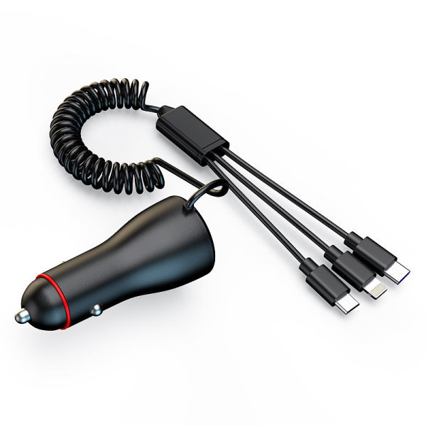 65 W kombinētais automašīnas lādētājs 3 vienā