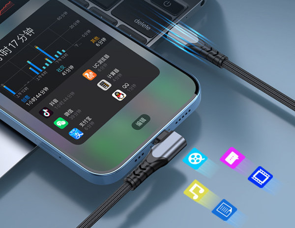 Uzlādes kabelis C tips + Lightning