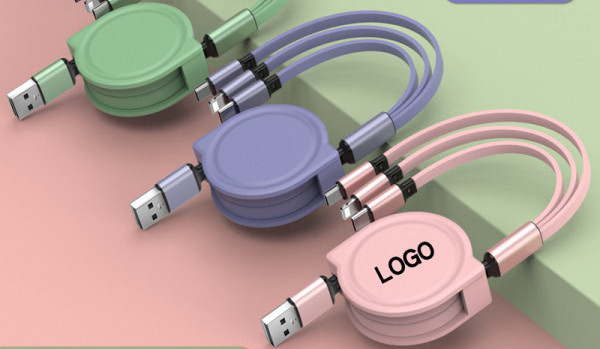 Τηλεσκοπικό καλώδιο 3 σε 1 για φόρτιση τηλεφώνου ή μεταφορά δεδομένων