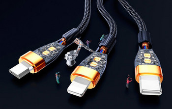 Комбиниран кабел за зареждане на телефон 3 в 1