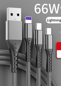 3 az 1-ben töltőkábel - C típusú, Lightning, Micro