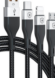 3 az 1-ben kábel adatátvitelhez és gyorstöltéshez USB Type-C