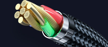 3в1 кабел за пренос на данни и бързо зареждане  USB Type-C 