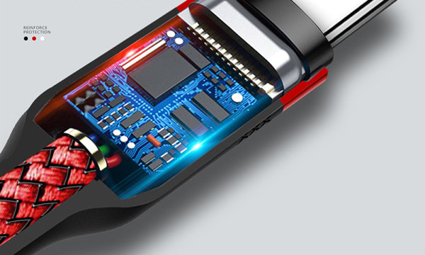 USB кабел за зареждане на телефон Type-c с дължина 1 метър