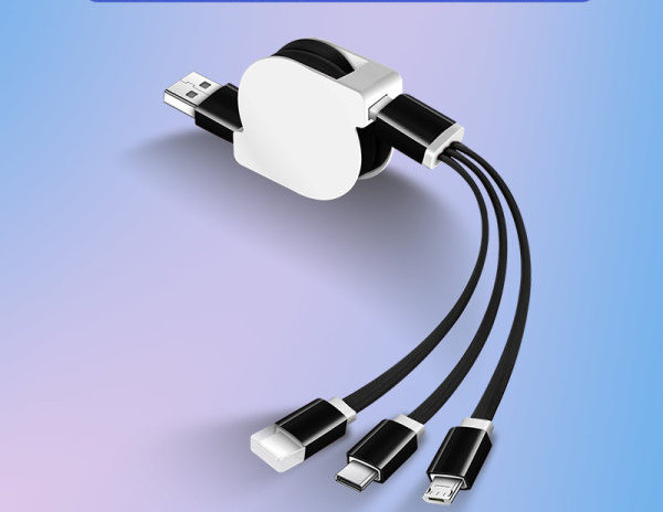 Συνδυασμένο καλώδιο για τηλέφωνο 3 σε 1 - μήκος 1 μέτρο