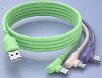 3 az 1-ben USB-kábel, C típusú, Lightning, Micro a gyors töltéshez