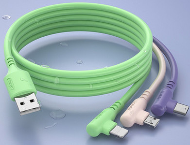 3 az 1-ben USB-kábel, C típusú, Lightning, Micro a gyors töltéshez