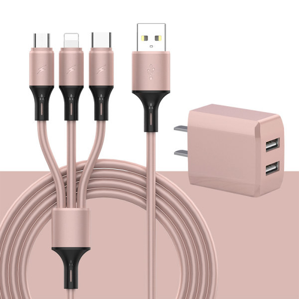 Кабел за данни три в едно зарядно устройство за бързо зареждане комплект
