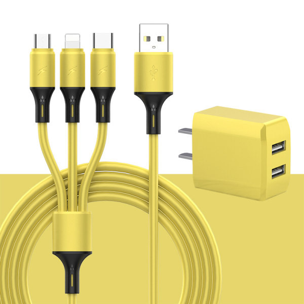 Кабел за данни три в едно зарядно устройство за бързо зареждане комплект